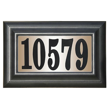 Qualarc Edgewood Classic Polymer Frame Lighted Address Plaque LTP-1304